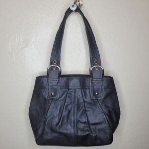- Coach Black Women's Leather Handbag
